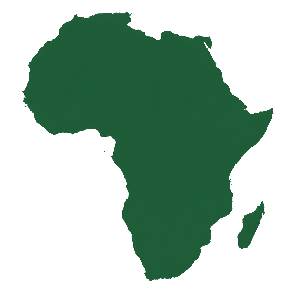 Map of the African continent